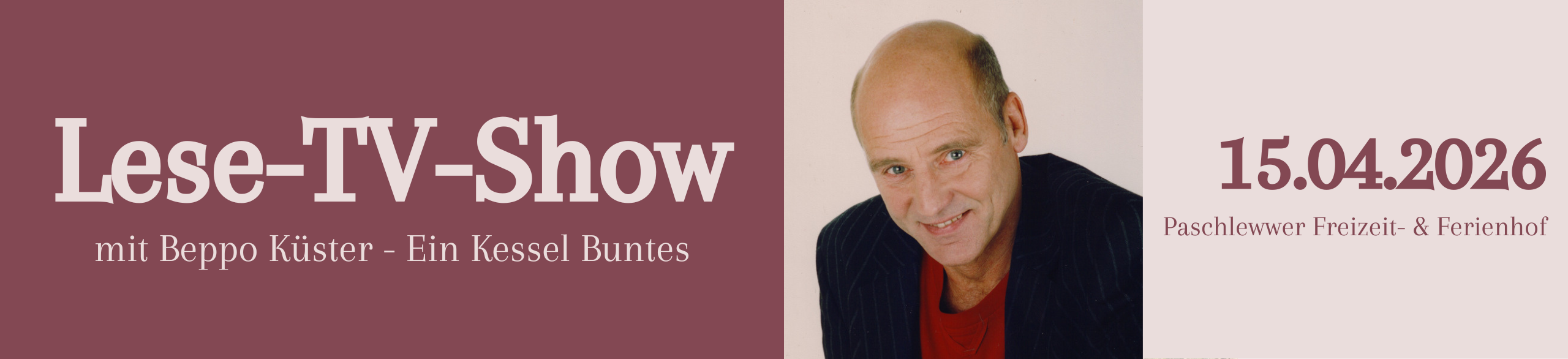 Lese-TV-Show mit Beppo Küster 15.04.2026