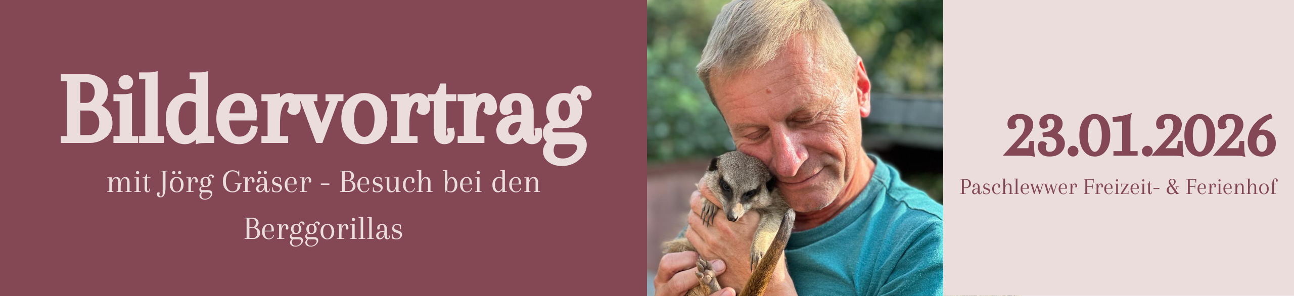 Bildervortrag mit Jörg Gräser 23.01.2026