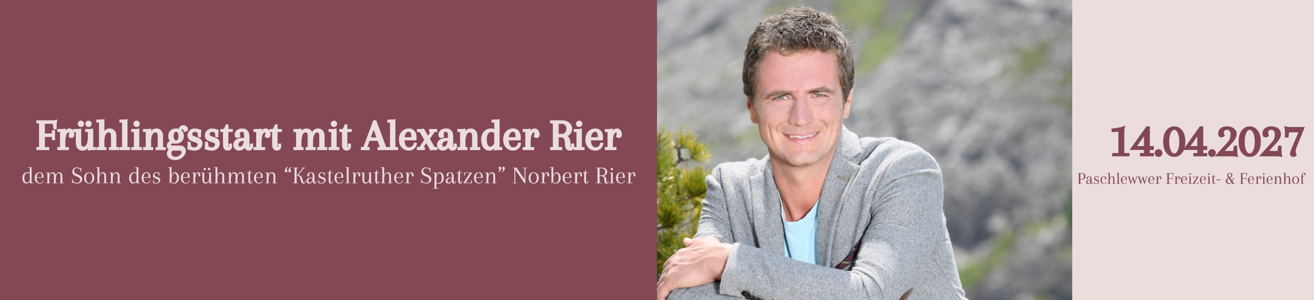 Frühlingsstart mit Alexander Rier 14.04.2027