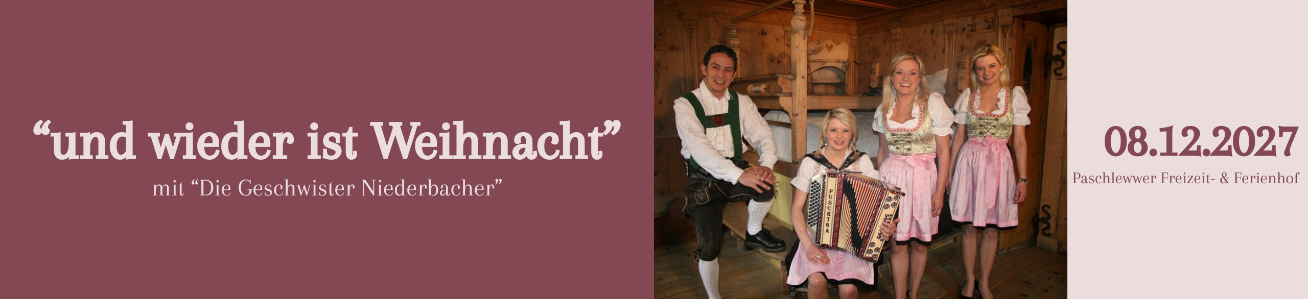 "und wieder ist Weihnacht!" 08.12.2027